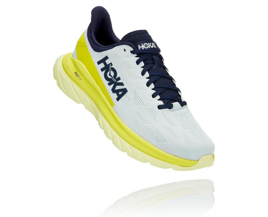 Tenis Hoka One One Hombre Blancos - Mach 4 - AZEJ16427